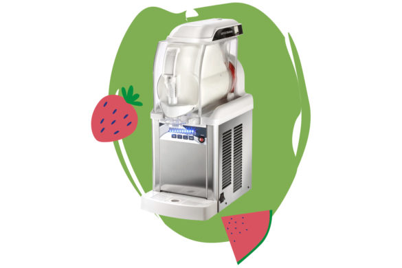 Une petite machine à glace et frozen yogurt de comptoir, créée pour notre recette de yaourt glacé naturelle