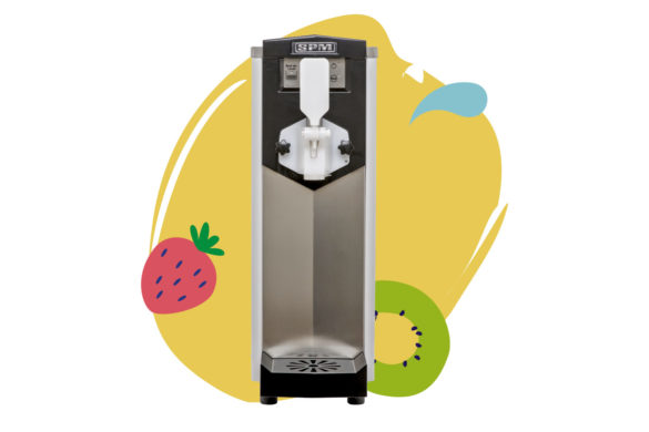 Une petite machine à glace italienne soft, aussi efficace en petite machine à Frozen Yogurt artisanal